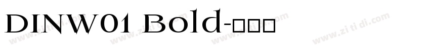 DINW01 Bold字体转换